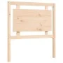 Single bed frame with solid wood headboard by , Beds and slatted bases - Ref: Foro24-3192126, Price: 91,11 €, Discount: %