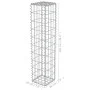 Gabionenwand mit verzinkten Stahlabdeckungen 20x20x100 cm von vidaXL, Zaunpaneele - Ref: Foro24-143575, Preis: 26,73 €, Rabat...