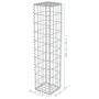Muro de gaviones con cubiertas acero galvanizado 20x20x100 cm de vidaXL, Paneles de vallas - Ref: Foro24-143575, Precio: 29,9...