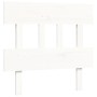 Weißer Bettrahmen aus Massivholz mit Kopfteil von , Betten und Lattenroste - Ref: Foro24-3193562, Preis: 104,99 €, Rabatt: %