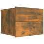 Nachttisch aus geräuchertem Eichensperrholz, 40 x 30 x 30 cm von vidaXL, Nachttische - Ref: Foro24-815412, Preis: 61,54 €, Ra...