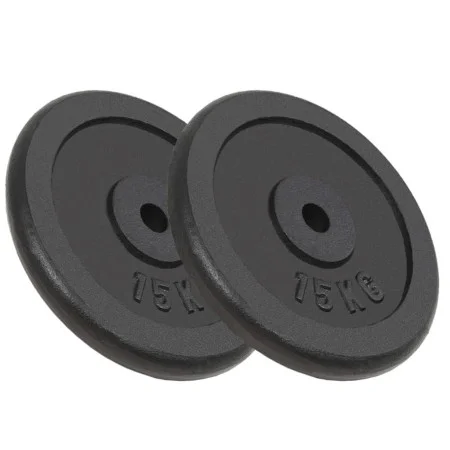 Discos de pesas de hierro fundido 2 uds 2x15 kg de vidaXL, Peso libre - Ref: Foro24-91396, Precio: 123,67 €, Descuento: %