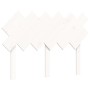 Double bed frame with white solid wood headboard by , Beds and slatted bases - Ref: Foro24-3193702, Price: 138,01 €, Discount: %