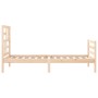 Single bed frame with solid wood headboard by , Beds and slatted bases - Ref: Foro24-3194856, Price: 93,59 €, Discount: %