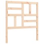 Single bed frame with solid wood headboard by , Beds and slatted bases - Ref: Foro24-3194856, Price: 93,59 €, Discount: %