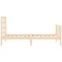 Single bed frame with solid wood headboard by , Beds and slatted bases - Ref: Foro24-3192061, Price: 84,98 €, Discount: %