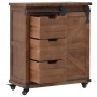 Massiver Aufbewahrungsschrank aus braunem Tannenholz, 64 x 33,5 x 75 cm von vidaXL, Schließfächer und Lagerschränke - Ref: Fo...