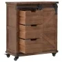 Mueble de almacenaje madera maciza abeto marrón 64x33,5x75 cm de vidaXL, Taquillas y armarios de almacenamiento - Ref: Foro24...