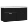 Black engineered wood cabinet with sink by , bathroom vanities - Ref: Foro24-3070839, Price: 205,91 €, Discount: %