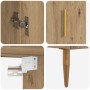Aparador alto 2 pcs Roble artesanal Madera de ingeniería en Aparadores | Comprar online en Foro24