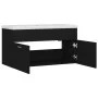 Black engineered wood cabinet with sink by , bathroom vanities - Ref: Foro24-3070839, Price: 205,91 €, Discount: %
