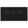 Black engineered wood cabinet with sink by , bathroom vanities - Ref: Foro24-3070839, Price: 205,91 €, Discount: %