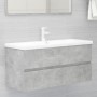 Mueble con lavabo madera de ingeniería gris hormigón de , Tocadores de baño - Ref: Foro24-3071661, Precio: 323,52 €, Descuent...