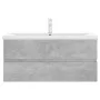 Mueble con lavabo madera de ingeniería gris hormigón de , Tocadores de baño - Ref: Foro24-3071661, Precio: 318,05 €, Descuent...