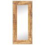 Hand carved mirror solid mango wood 110x50x2.5 cm by , Mirrors - Ref: Foro24-321649, Price: 136,96 €, Discount: %