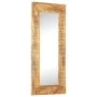 Hand carved mirror solid mango wood 110x50x2.5 cm by , Mirrors - Ref: Foro24-321649, Price: 128,43 €, Discount: %