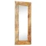 Hand carved mirror solid mango wood 110x50x2.5 cm by , Mirrors - Ref: Foro24-321649, Price: 128,43 €, Discount: %