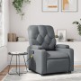 Gray synthetic leather reclining massage chair by , Armchairs - Ref: Foro24-372513, Price: 233,35 €, Discount: %