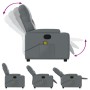 Gray synthetic leather reclining massage chair by , Armchairs - Ref: Foro24-372513, Price: 233,35 €, Discount: %