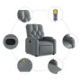 Liegender Massagesessel aus grauem Kunstleder von , Sessel - Ref: Foro24-372513, Preis: 214,36 €, Rabatt: %