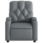 Gray synthetic leather reclining massage chair by , Armchairs - Ref: Foro24-372513, Price: 233,35 €, Discount: %