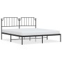 Estructura de cama con cabecero metal negro 183x213 cm de , Camas y somieres - Ref: Foro24-373892, Precio: 105,88 €, Descuent...