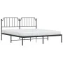 Bettgestell mit schwarzem Metallkopfteil 183x213 cm von , Betten und Lattenroste - Ref: Foro24-373892, Preis: 104,42 €, Rabat...