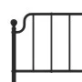 Bed frame with black metal headboard 183x213 cm by , Beds and slatted bases - Ref: Foro24-373892, Price: 104,42 €, Discount: %