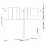 Cabecero de metal negro 160 cm de , Cabeceros y pies de cama - Ref: Foro24-373922, Precio: 33,95 €, Descuento: %