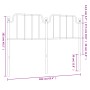 Kopfteil aus schwarzem Metall, 160 cm von , Kopf- und Fußteile - Ref: Foro24-373922, Preis: 34,52 €, Rabatt: %