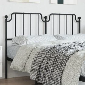 Kopfteil aus schwarzem Metall, 140 cm von , Kopf- und Fußteile - Ref: Foro24-373920, Preis: 29,85 €, Rabatt: %