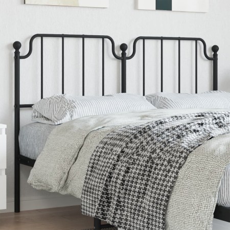 Kopfteil aus schwarzem Metall, 140 cm von , Kopf- und Fußteile - Ref: Foro24-373920, Preis: 30,30 €, Rabatt: %