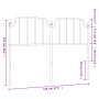 Kopfteil aus schwarzem Metall, 140 cm von , Kopf- und Fußteile - Ref: Foro24-373920, Preis: 30,30 €, Rabatt: %