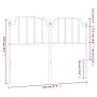 Kopfteil aus schwarzem Metall, 140 cm von , Kopf- und Fußteile - Ref: Foro24-373920, Preis: 29,85 €, Rabatt: %