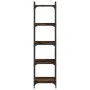 Bookcase with 5 shelves engineered wood smoked oak 40x30x154cm by , Bookcases and shelves - Ref: Foro24-837639, Price: 51,20 ...