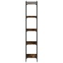Bookcase with 5 shelves engineered wood smoked oak 40x30x154cm by , Bookcases and shelves - Ref: Foro24-837639, Price: 51,85 ...