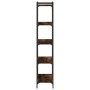 Bookcase with 5 shelves engineered wood smoked oak 80x30x154cm by , Bookcases and shelves - Ref: Foro24-837679, Price: 50,48 ...