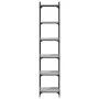 Bookcase with 6 shelves Sonoma gray engineered wood 40x30x188 cm by , Bookcases and shelves - Ref: Foro24-837645, Price: 59,7...