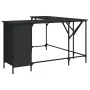 Schwarzer Schreibtisch aus Holzwerkstoff, 141 x 141 x 75 cm von , Schreibtische - Ref: Foro24-837597, Preis: 100,07 €, Rabatt: %