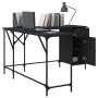 Schwarzer Schreibtisch aus Holzwerkstoff, 141 x 141 x 75 cm von , Schreibtische - Ref: Foro24-837597, Preis: 101,11 €, Rabatt: %
