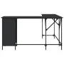 Schwarzer Schreibtisch aus Holzwerkstoff, 141 x 141 x 75 cm von , Schreibtische - Ref: Foro24-837597, Preis: 100,07 €, Rabatt: %