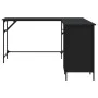 Schwarzer Schreibtisch aus Holzwerkstoff, 141 x 141 x 75 cm von , Schreibtische - Ref: Foro24-837597, Preis: 100,07 €, Rabatt: %