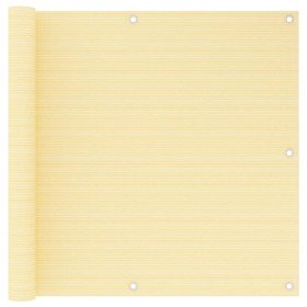 Toldo para balcón HDPE beige 90x500 cm