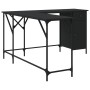 Schwarzer Schreibtisch aus Holzwerkstoff, 141 x 141 x 75 cm von , Schreibtische - Ref: Foro24-837597, Preis: 101,11 €, Rabatt: %