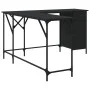 Schwarzer Schreibtisch aus Holzwerkstoff, 141 x 141 x 75 cm von , Schreibtische - Ref: Foro24-837597, Preis: 100,07 €, Rabatt: %