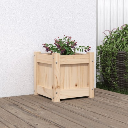 Solid pine wood planter 31x31x31 cm by , Pots and planters - Ref: Foro24-837394, Price: 32,08 €, Discount: %