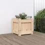 Solid pine wood planter 31x31x31 cm by , Pots and planters - Ref: Foro24-837394, Price: 22,80 €, Discount: %