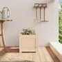 Solid pine wood planter 31x31x31 cm by , Pots and planters - Ref: Foro24-837394, Price: 22,80 €, Discount: %