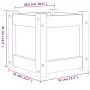 Pflanzgefäß aus massivem Kiefernholz, 31 x 31 x 31 cm von , Töpfe und Pflanzgefäße - Ref: Foro24-837394, Preis: 22,80 €, Raba...