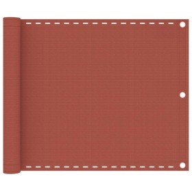 Toldo para balcón HDPE terracota 75x300 cm